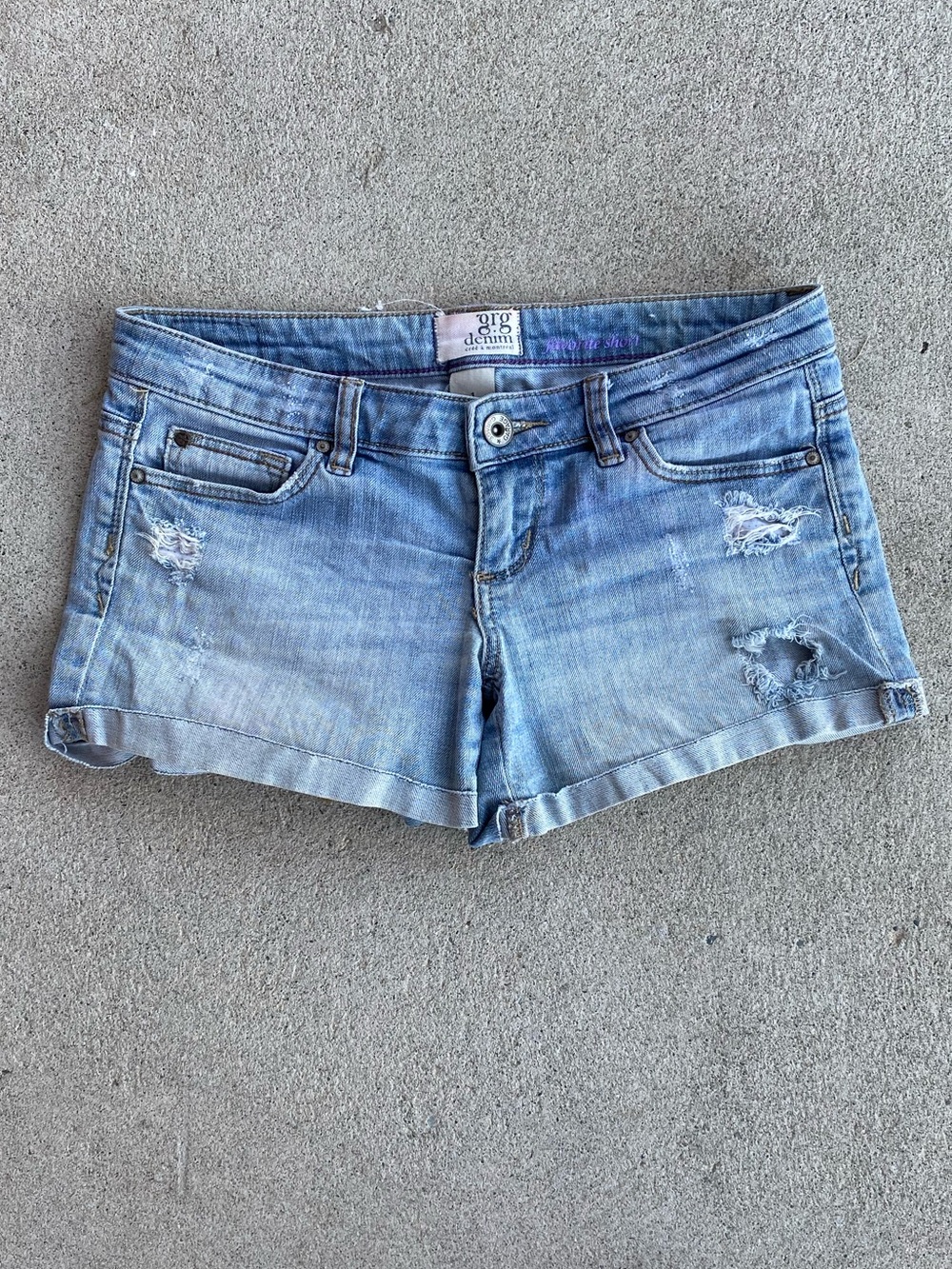 Y2k Garage Mini Denim Shorts - Size 1